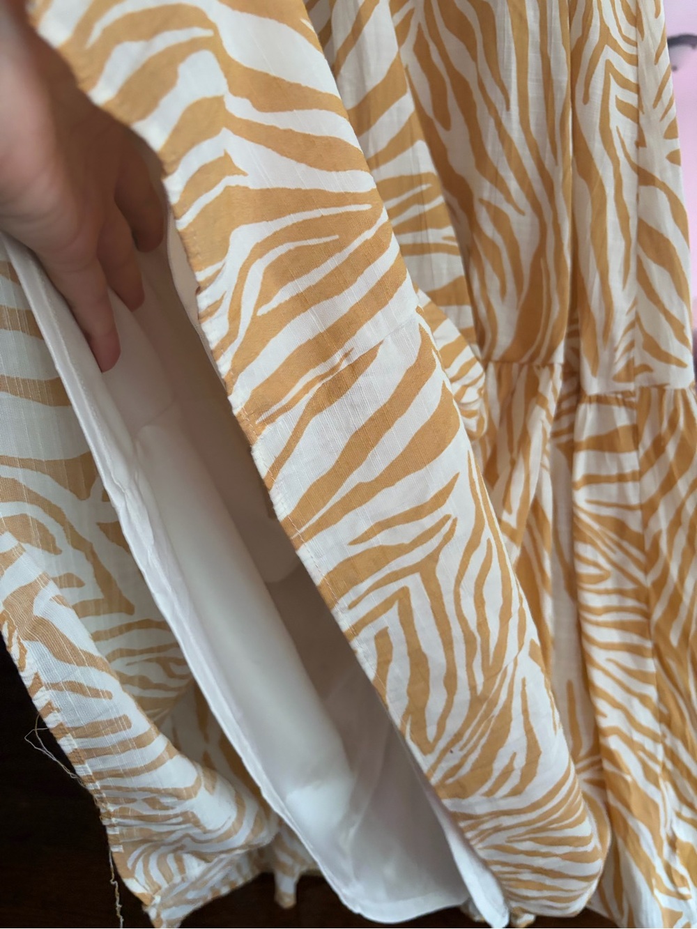 Nine West tiered peasant zebra print maxi dress - Picture 5 of 9